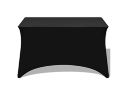 Maison Exclusive - Mantel extensible (2 piezas, 183 x 76 x 74 cm), color negro