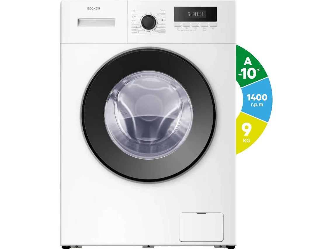 Lavadora BECKEN BWM9651 WH (9 kg - 1400 rpm - Blanco)