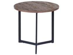 Mesa de diseño moderno BELIANI Tippo de MDF Madera oscura 50x50x43