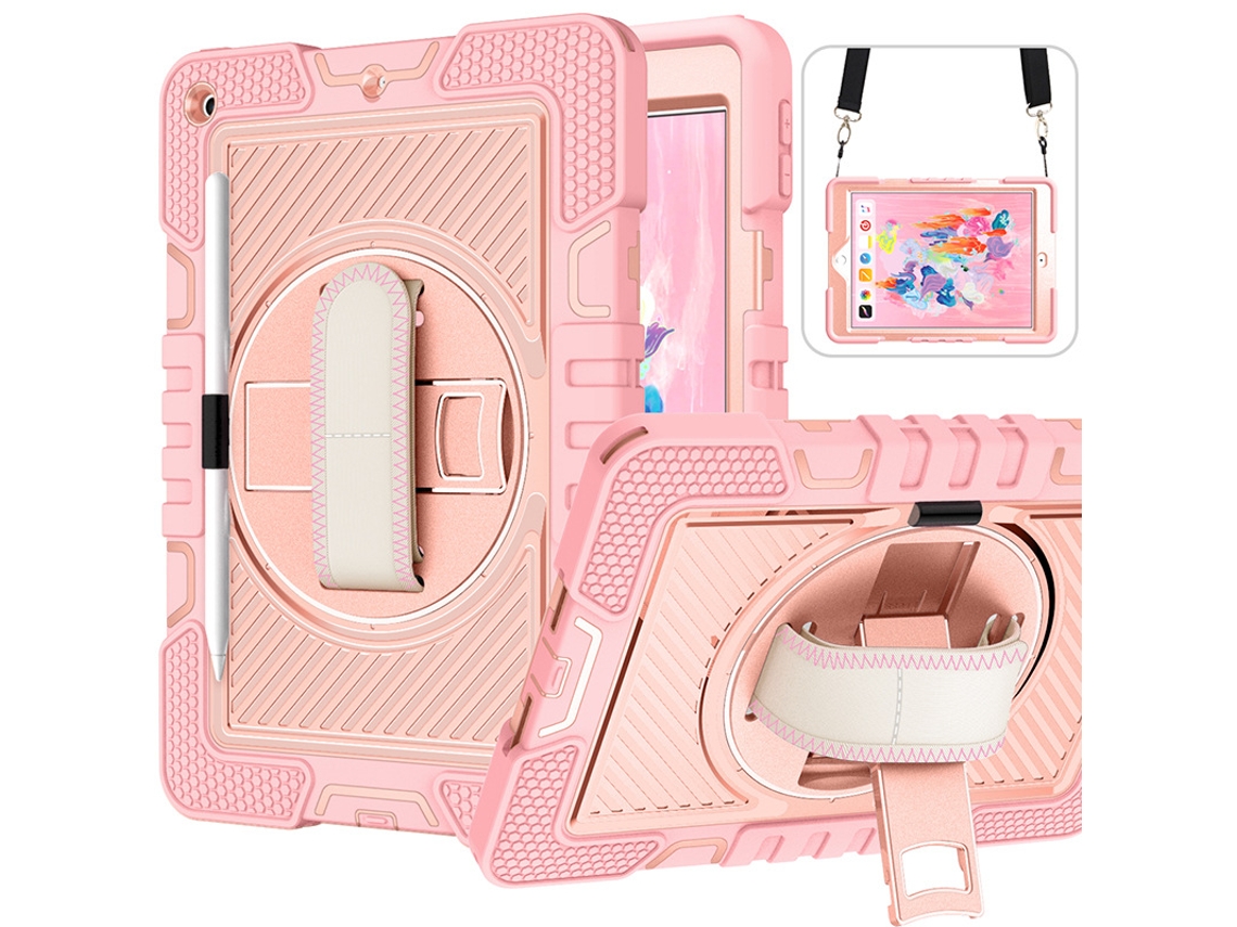 Tableta Yunzii S10 Lite/x406b/s10fe/s9 Fe/s9 Oro Rosa con Correa para el Hombro, Soporte Giratorio y Funda para Tableta.