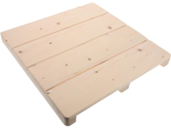 Esterilla De Sauna De Madera Maciza Beige, Elevada, De Uso Flexible.