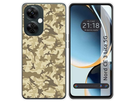 Funda Silicona para Oneplus Nord CE 3 Lite 5G diseño Sand Camuflaje Dibujos