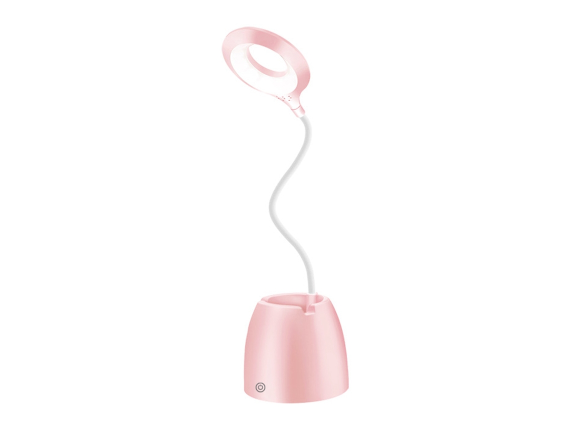 Candeeiro De Mesa Ajustável - Rosa - 2000Mah - Carregando E Conectando JEIIBRZUI