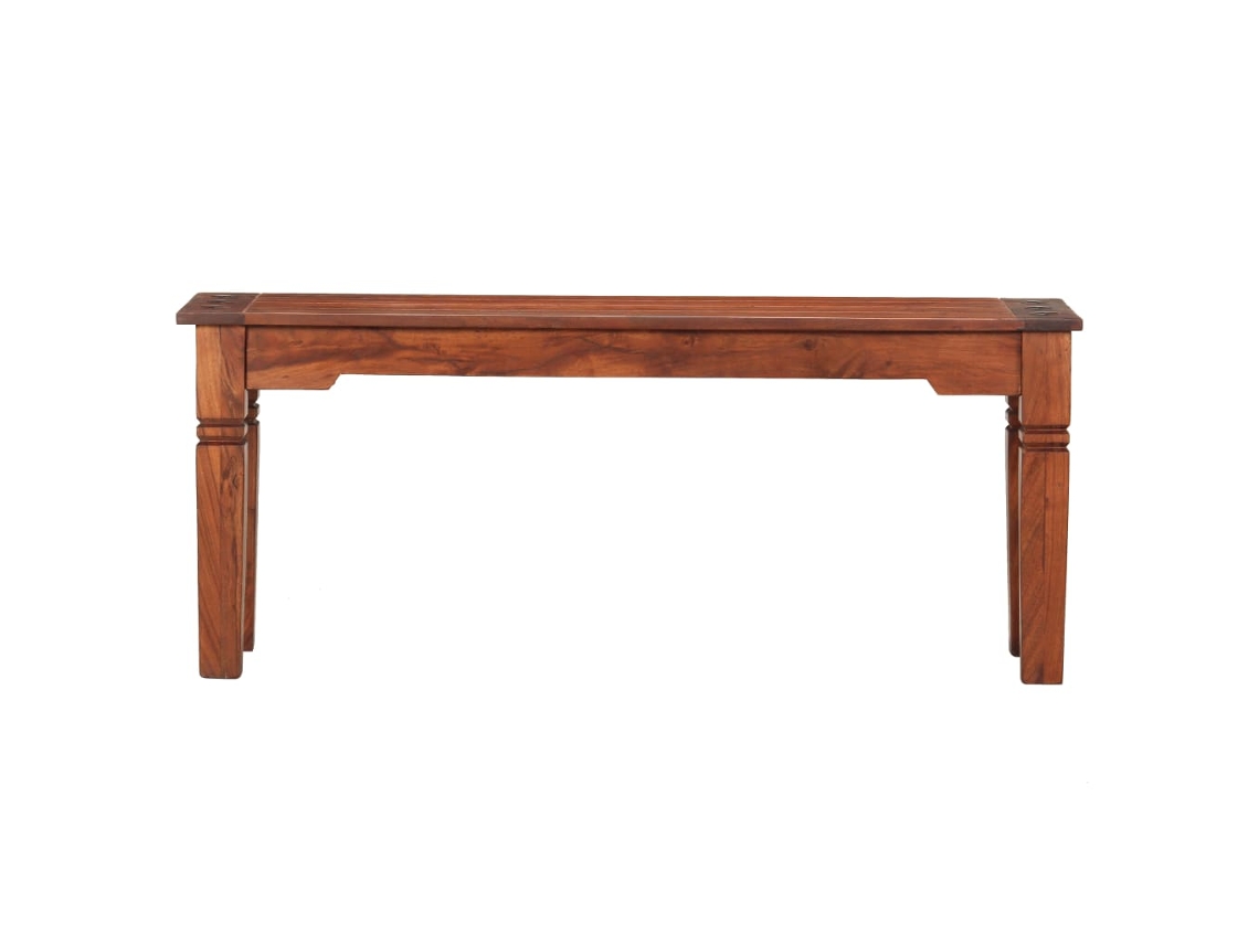 Banco de interior | Banco de madera maciza de acacia de 110 cm
