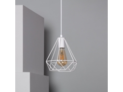 Lámpara Colgante LEDKIA (Blanco - E27 - 40 W - Metal)