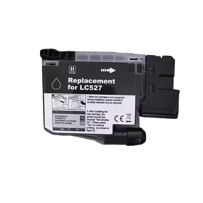 1 Cartucho De Tinta Negro lc-527 Lc527 Lc 527 Compatible Con Impresoras Brother Mfc-j4550dw J4350dw 4550 4350
