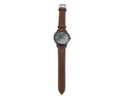 Reloj De Cuarzo Para Hombre Con Esfera Grande Y Correa De Cuero Sintético Estilo Retro Para Uso Diario, Deportes, Negocios Y Fiestas.