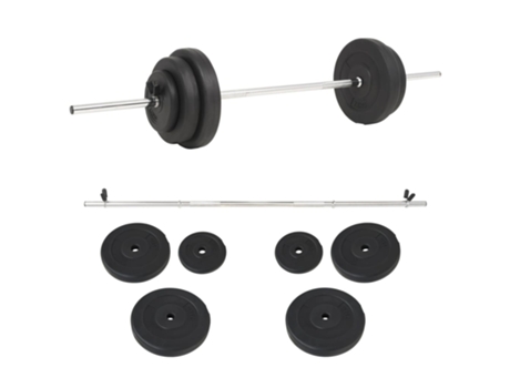 vidaXL Juego de pesas 30 kg