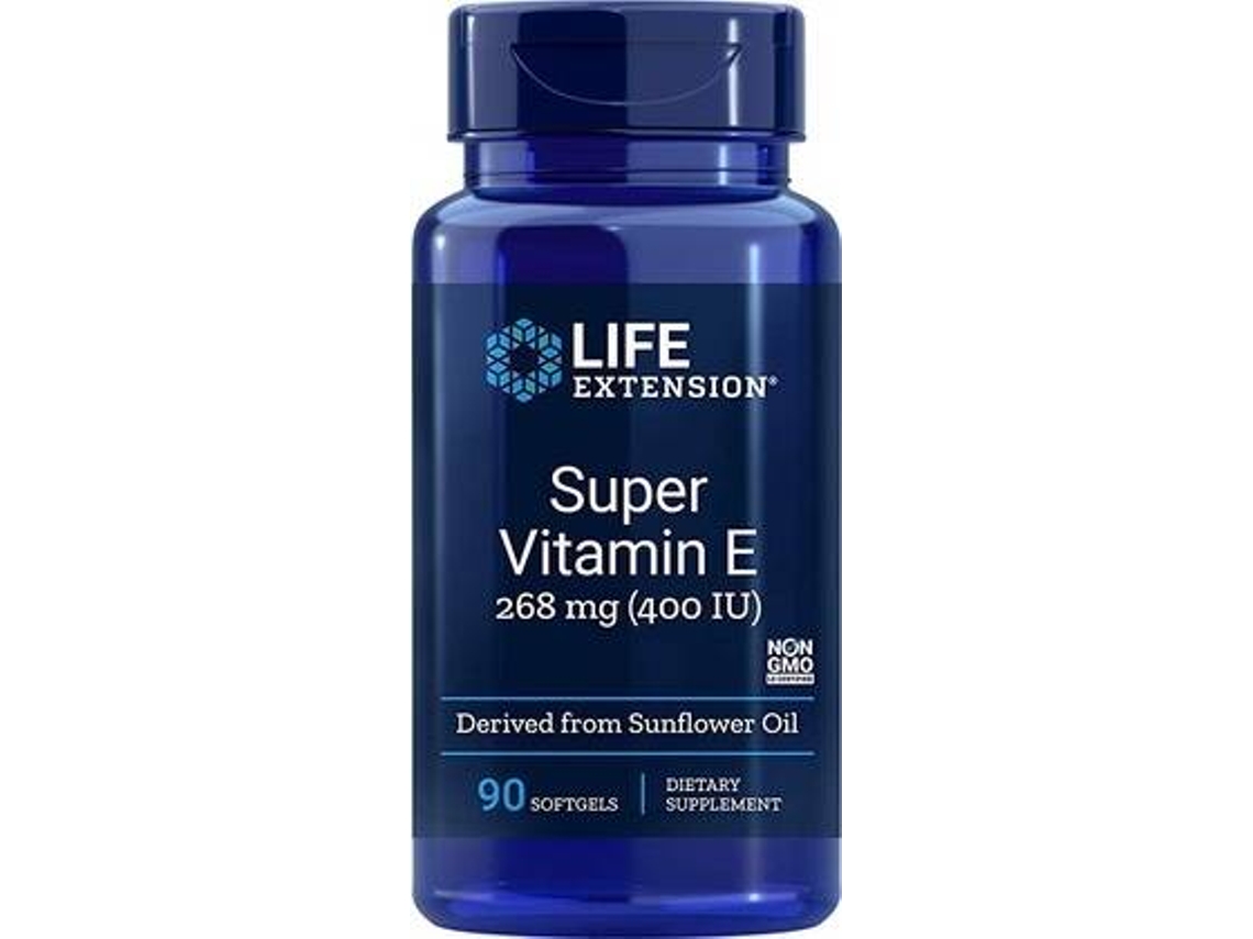 Complemento Alimentar LIFE EXTENSION Super Vitamina E (90 cápsulas vegetais)