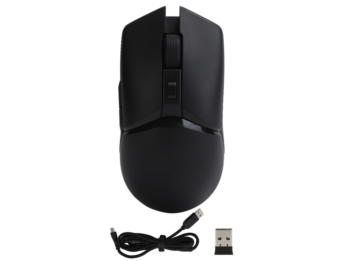 Ratón inalámbrico Baoj-2026 Ajazz ergonómico de 8 teclas con iluminación RGB y ajuste de DPI de 200 a 16000 para juegos y oficina.