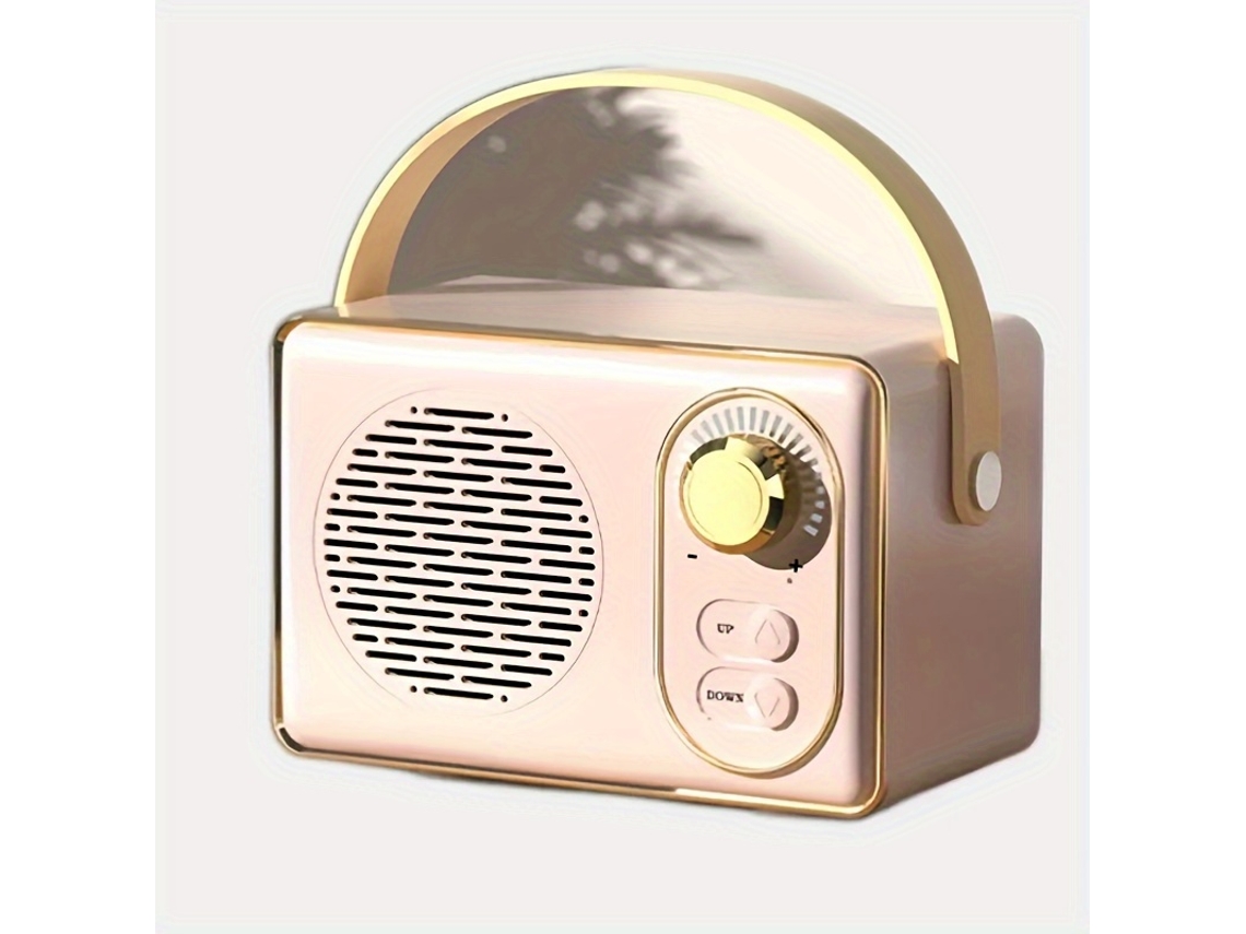 Mini Altavoz Inalámbrico Retro Para Exteriores, Batería De Larga Duración, Led Rgb, Conexión Usb, Decoración Para El Dormitorio.