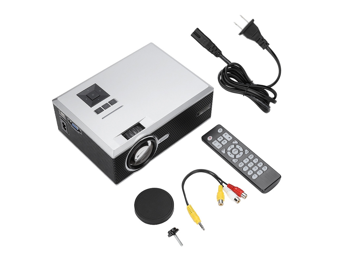 Proyector de pantalla grande con corrección trapezoidal óptica y resolución Full HD 1080p