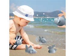 MEOIRUERY Set de Juguetes de Baño de Silicona para Bebés y Niños Pequeños - Perfecto para Baño, Playa y Piscina - Seguro y Divertido para Bebés