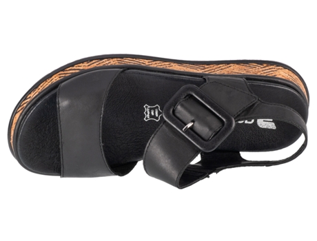 Sandalias de Mujer RIEKER Piel Negro (41)