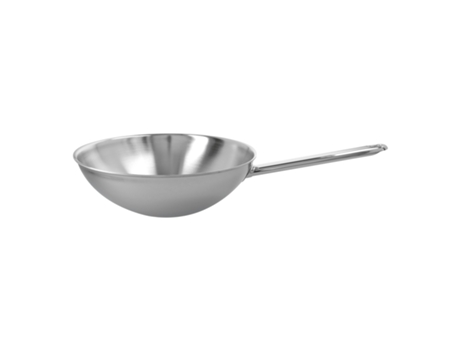 Apollo 7 Wok fondo plano 26 cm, 18/10 Acero inoxidable, Plata DEMEYERE