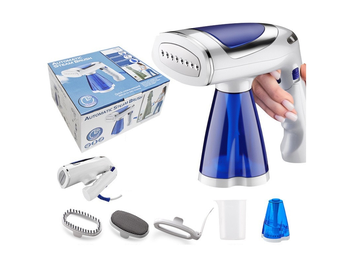 Plancha de vapor portátil y plegable Gertiz con tres velocidades ajustables para eliminar arrugas rápidamente (azul)