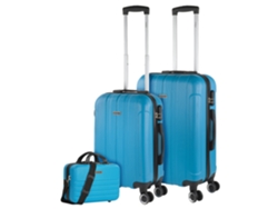 Juego De Maletas Rígidas Abs ITACA Havel turquesa (42X63x24 Cm)