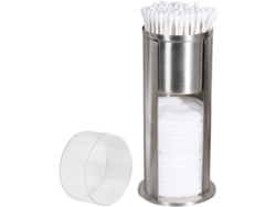 Organizador Doble De Acero Inoxidable Para Discotecas Y Bastoncillos De Algodón*