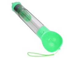 Botella de agua para perros de 500 ml con vaso y bolsas de basura verdes
