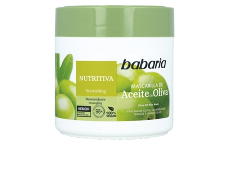 Mascarilla Nutritiva de Aceite de Oliva para el Cabello BABARIA 400 Ml
