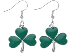 Pendientes Colgantes Trébol Mujer Aleación Hipoalergénica Color Verde 1 Joyería Patricio Ocasiones Festivas