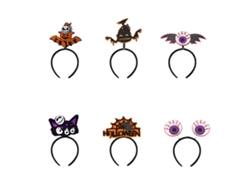 6 Tiaras de Halloween, Para Fiestas, Disfraces y Decoración NEVEANCE