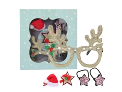 2026-gafas Navideñas De Fiesta Con Brillo Para Decoración Y Disfraces Marco De Gafas De Fiesta Dorado
