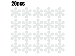 20 pegatinas antideslizantes para ducha de baño, alfombrilla antideslizante para lavabo de baño, color blanco Jortmrd