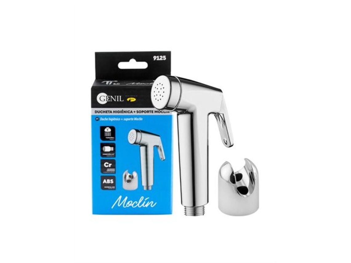 Juego de ducha Moclin, modelo [modelo], cromado en ABS, conexión de 1/2".