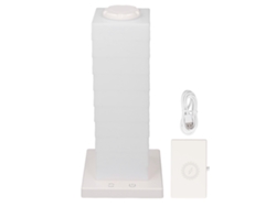 Lámpara de mesa infantil apilable 2026 con luz nocturna táctica LED RGB y base de carga inalámbrica para la decoración de la habitación.