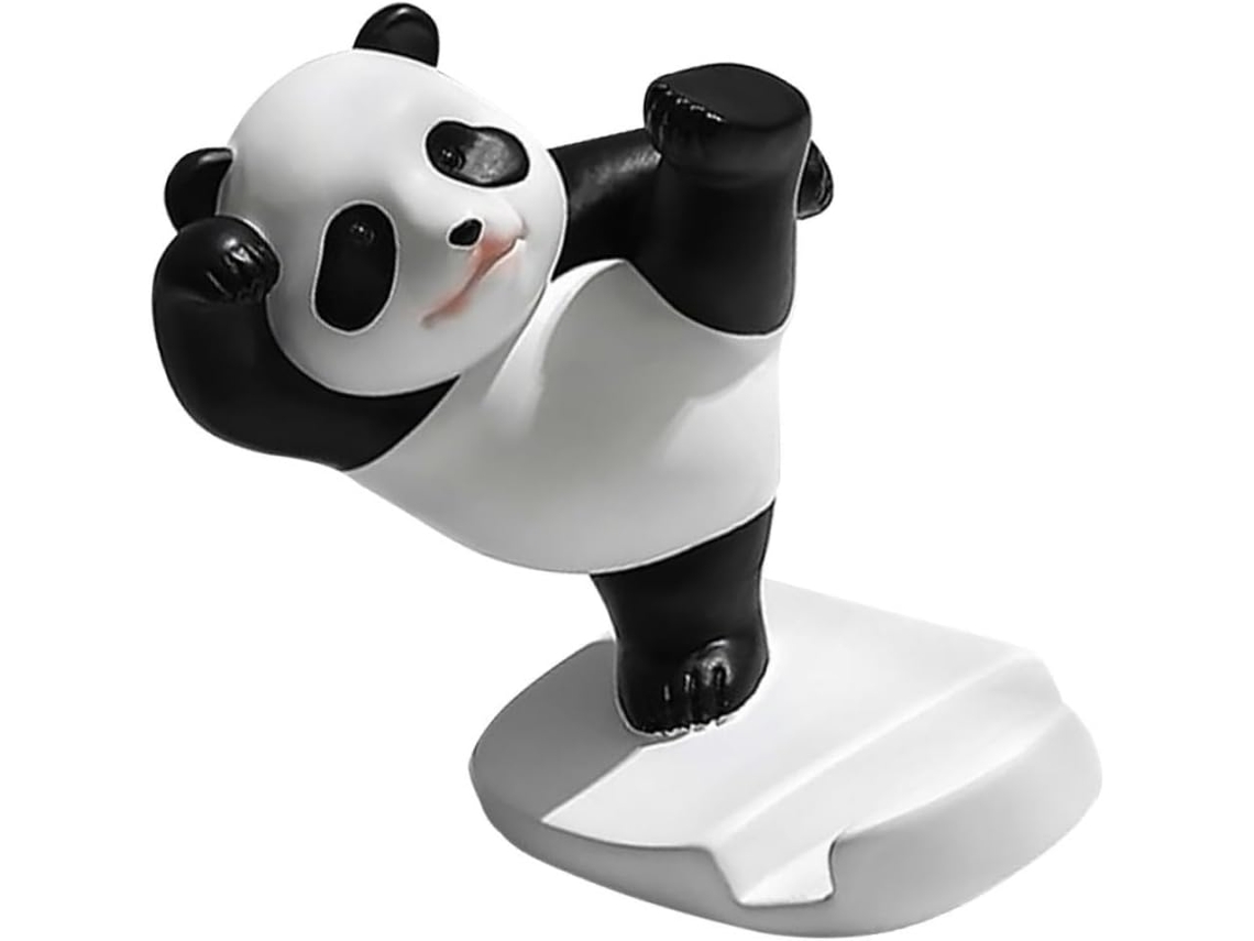 Soporte Para Teléfono De Escritorio Estilo Panda, Soporte Manos Libres Para Teléfono, Material De Resina Resistente A Los Arañazos.
