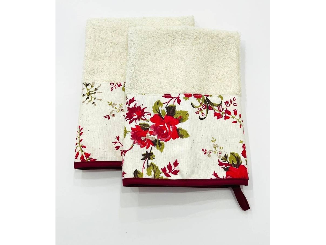 Juego 2 Paños De Cocina ILMH BY I LOVE MY HOME 50x50cm - Estampado Floral