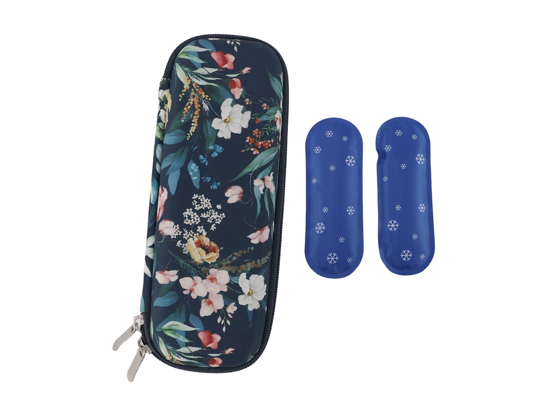Bolsa Térmica Portátil Para Insulina Con 2 Bolsas De Hielo Reutilizables Para Viajes De Diabéticos