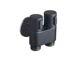 Grifo Multifunción G1/2, Válvula De Control Dual 1 Entrada 2 Salida (negro) Chrui