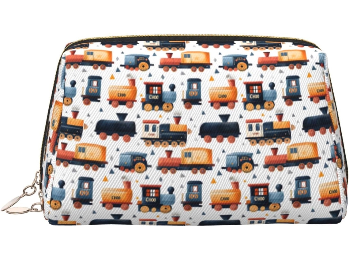 Neceser De Viaje Cuero Organizador Para Mujer Diseño Estampado Vacaciones