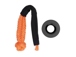 Kit De Anillos De Recuperación Para Cable De Grúa, Grillete Blando, Nailon, Aluminio, Rescate De Vehículos, Negro