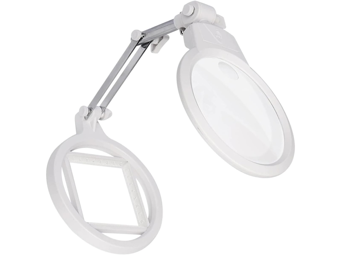 Lámpara De Aumento Con Doble Iluminación Led: Brillante Y Versátil.