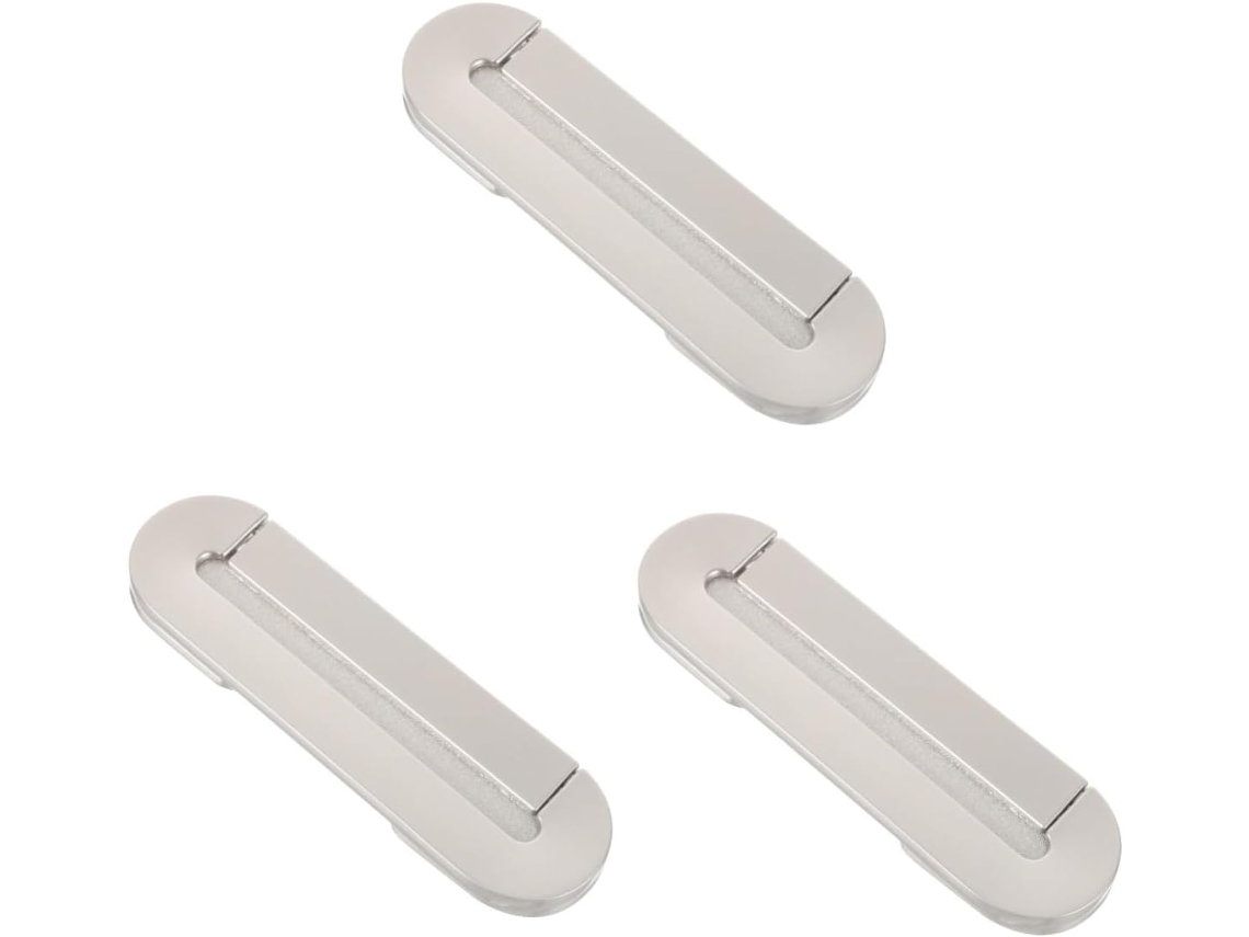 Juego De 3 Tiradores De Puerta Empotrados De Zinc Para Muebles Del Hogar, Estilo Moderno.