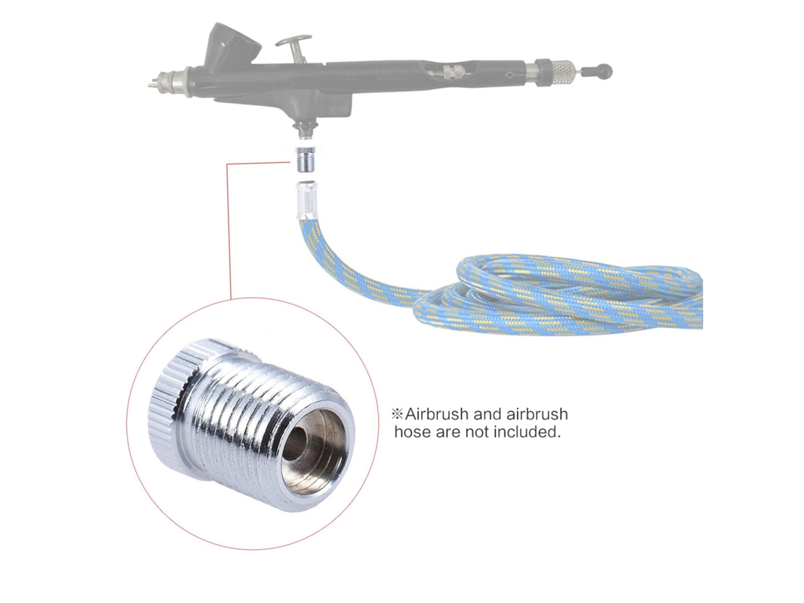 Adaptador de conversión para aerógrafo Badger, conversión a rosca BSP de 1/8''