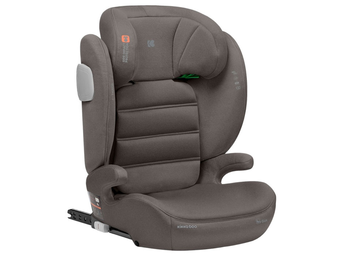 Silla de coche I-Size 100-150Cm KIKKABOO I-Track Brown