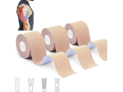 Conjunto de 3 rolos de fita kinesiológica de 5m x 5cm da Digitallab