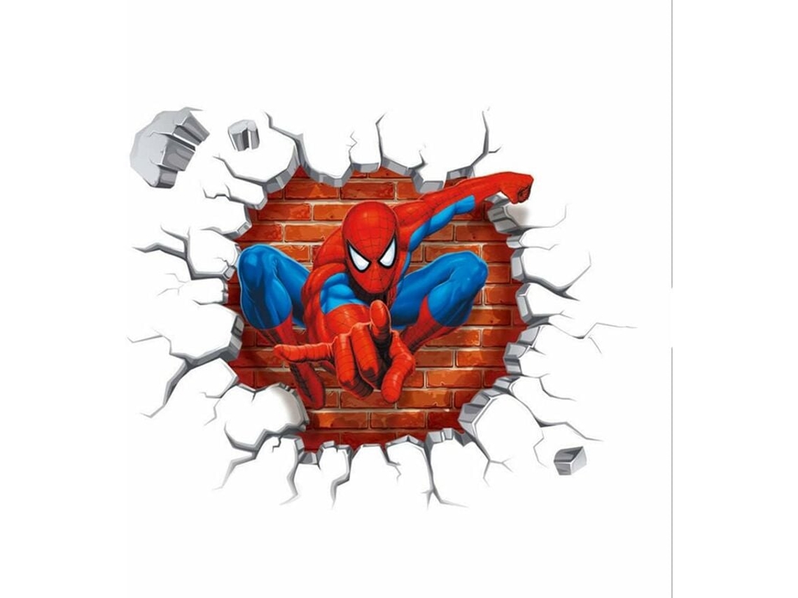 Póster de pegatinas de pared 3D de Spiderman. Calcomanías de pared de Ultimate Spider Man.