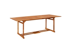 Mesa de comedor VIDAXL Marrón Madera de acacia (220x90x75 cm)