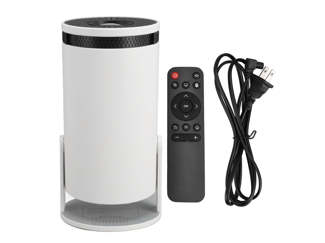 Proyector portátil 1080p, 5G Wifi, Bluetooth, pantalla inalámbrica 1G+8G para uso doméstico y exterior. Plug & Play.