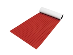 Funda de teca EVA de grado marino, impermeable, superficie antideslizante, color rojo