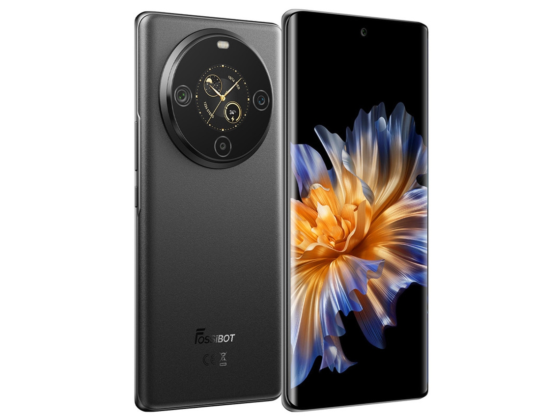 Teléfono inteligente Fossibot S3 Pro 4G, 6 GB de RAM, 128 GB de ROM, cámara de 64 MP, batería de IA de 5000 mAh, NFC, doble SIM, Android 14, desbloqueo facial, color negro