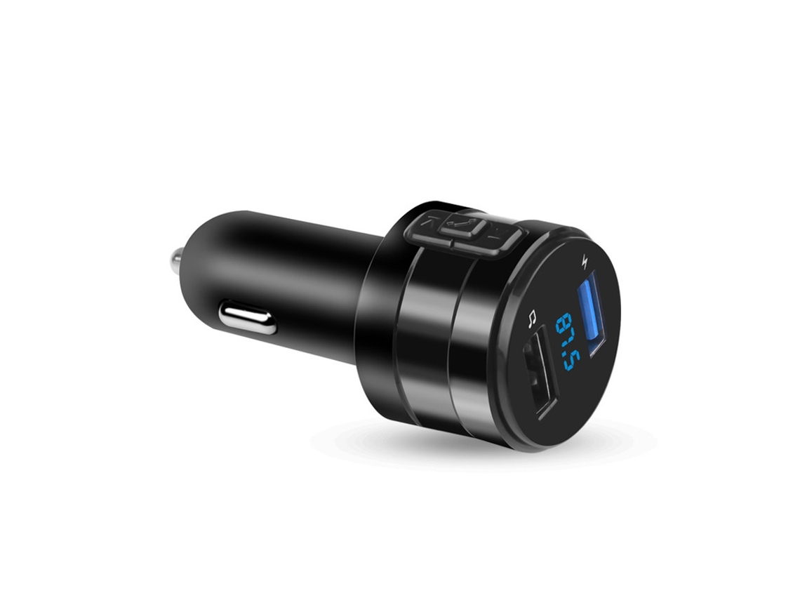 Transmisor de FM YIZHOOD X20 3.1A Bluetooth MP3 Handsfree Car Kit Radio DVR USB dual negro