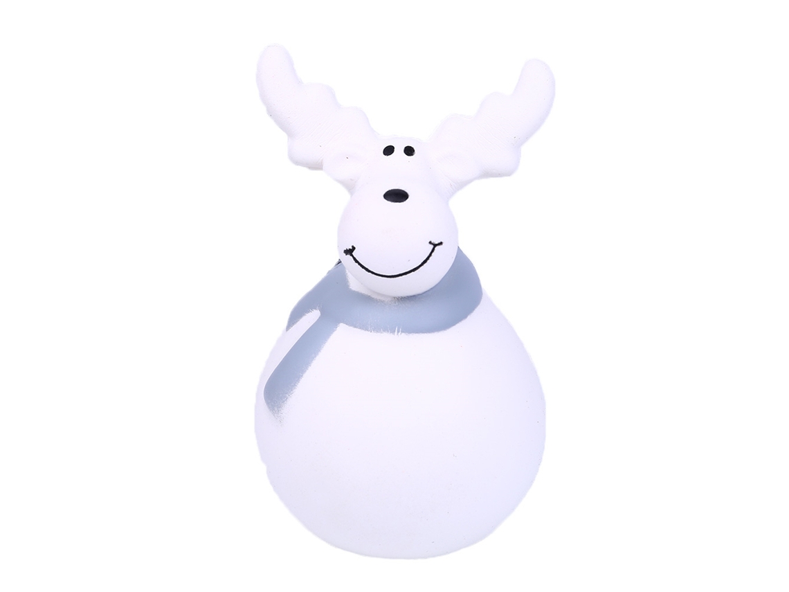 Peluche De Alce De Crecimiento Lento Con Bufanda Blanca, Suave Al Tacto Para Aliviar El Estrés.