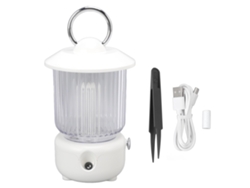 Lámpara de queroseno Mdug de 260 ml, regulable, 5 V 1 A, regulación continua, 2 modos de pulverización, carga USB