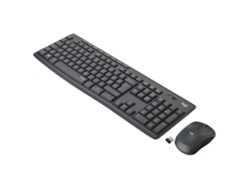 LOGITECH MK295 Silent Wireless Combo teclado Ratón incluido USB QWERTY Italiano Grafito